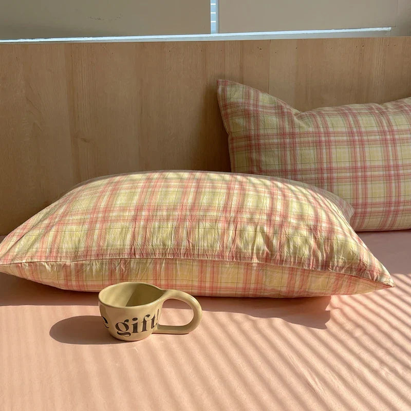 Cotton Pillowcase Colorful Stripe Pillow Case