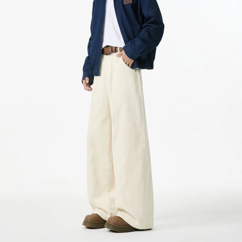 Wide Leg Korean Corduroy Pants