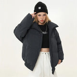 Plaid Thick Winter Padded Puffer Jacket