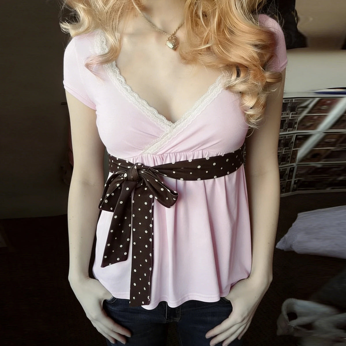 Babydoll Bow Top