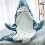Cartoon Shark Blanket Hoodie