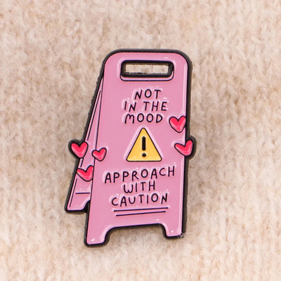 Warning Sign Brooches