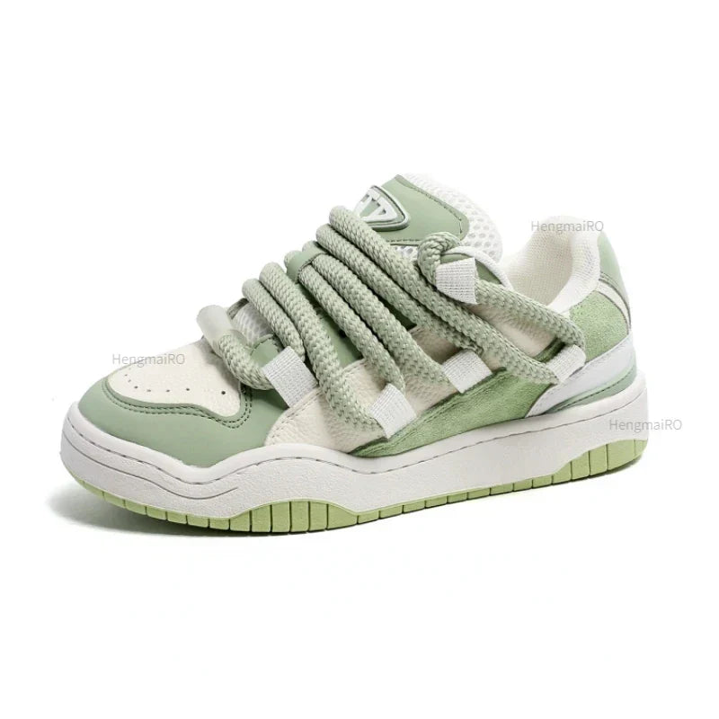 Retro Y2K Bread Punk School Skateboard Sneakers