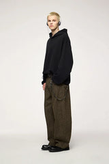Leopard Camo Straight Leg Pants