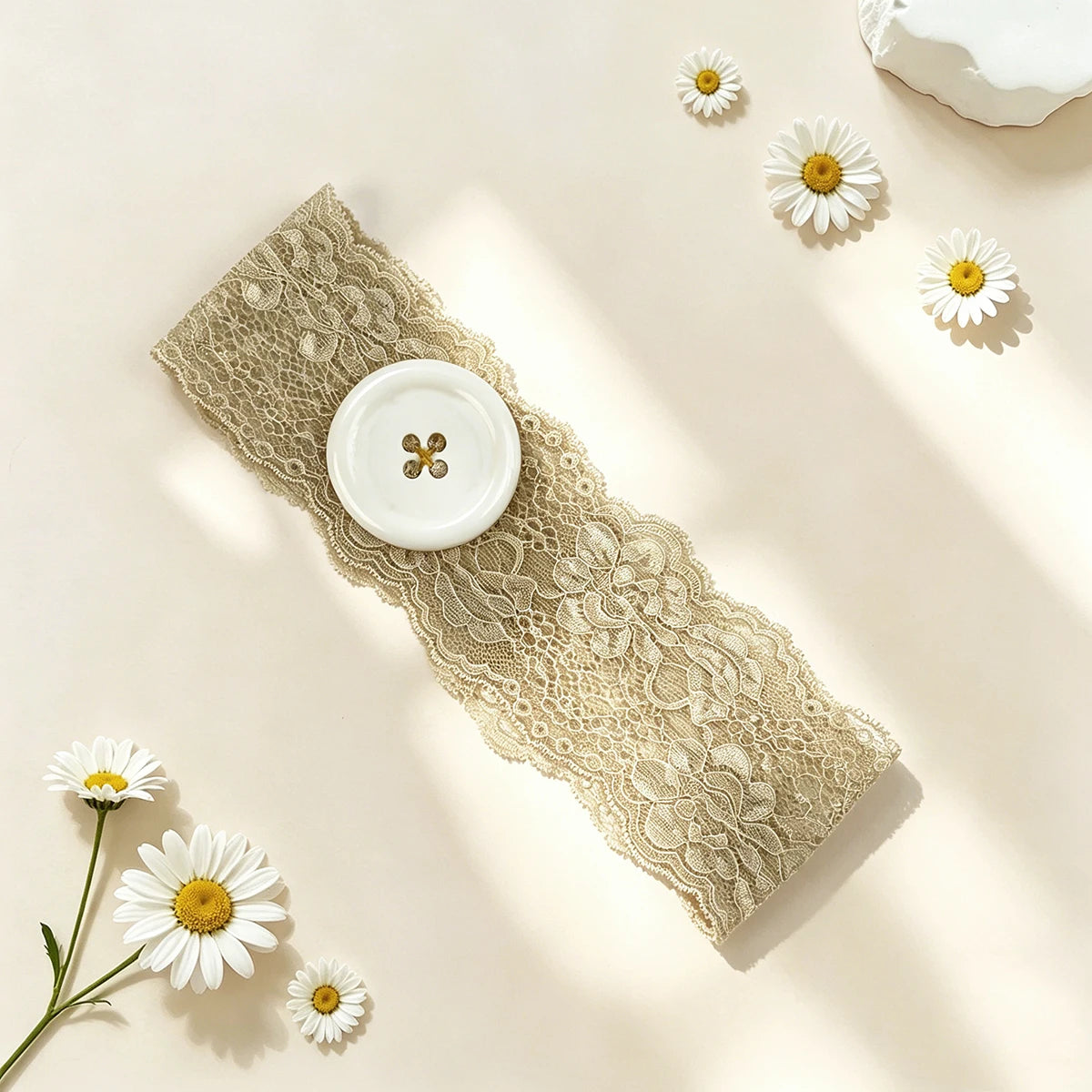 Kawaii Button Headband