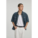Casual Vintage Loose Fit Denim Shirt