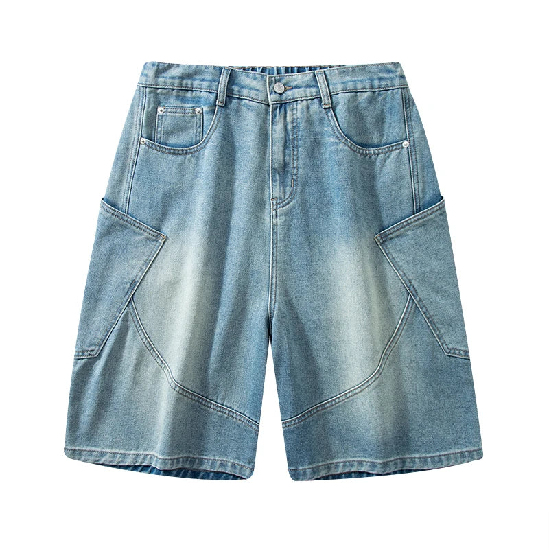 Y2K Baggy Washed Denim Shorts