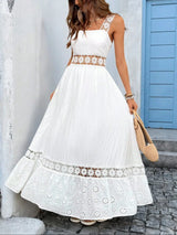 Lace Summer White Boho Maxi Dress