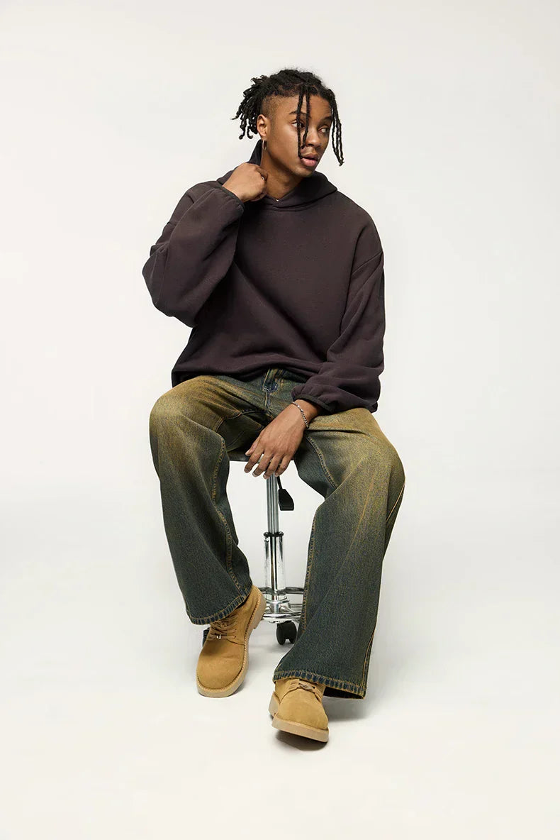 Comfy Solid Color Autumn Hoodie