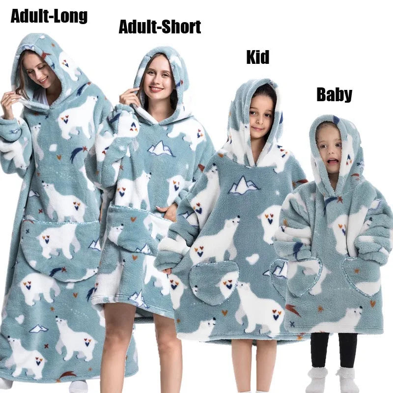 Oversized Blanket Family Matching Hoodie