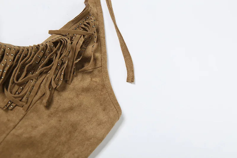 Y2K Cowgirl Halter Top