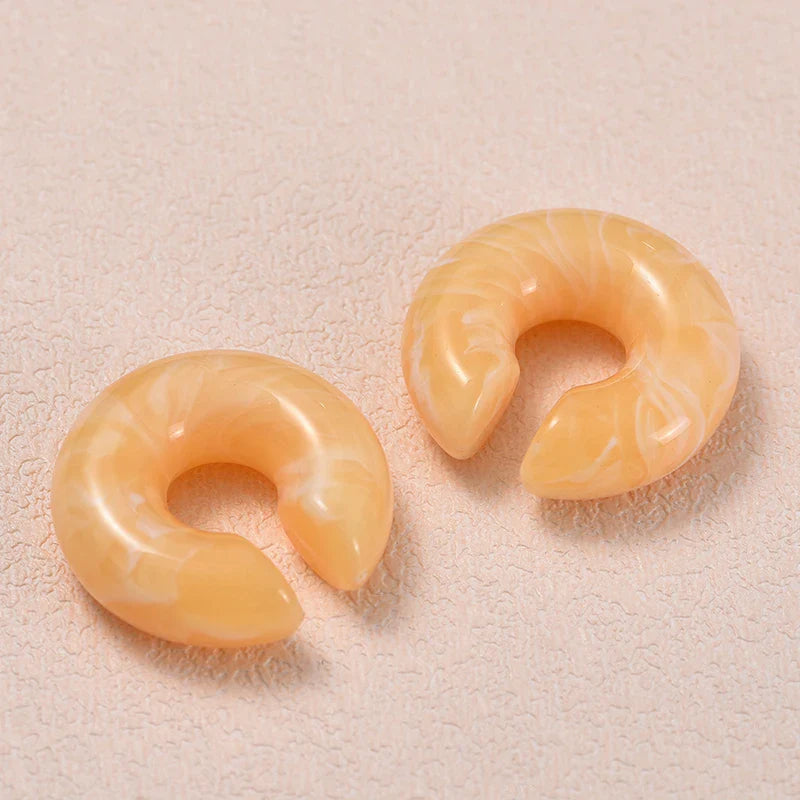 Fake Round Ear Clip Earrings