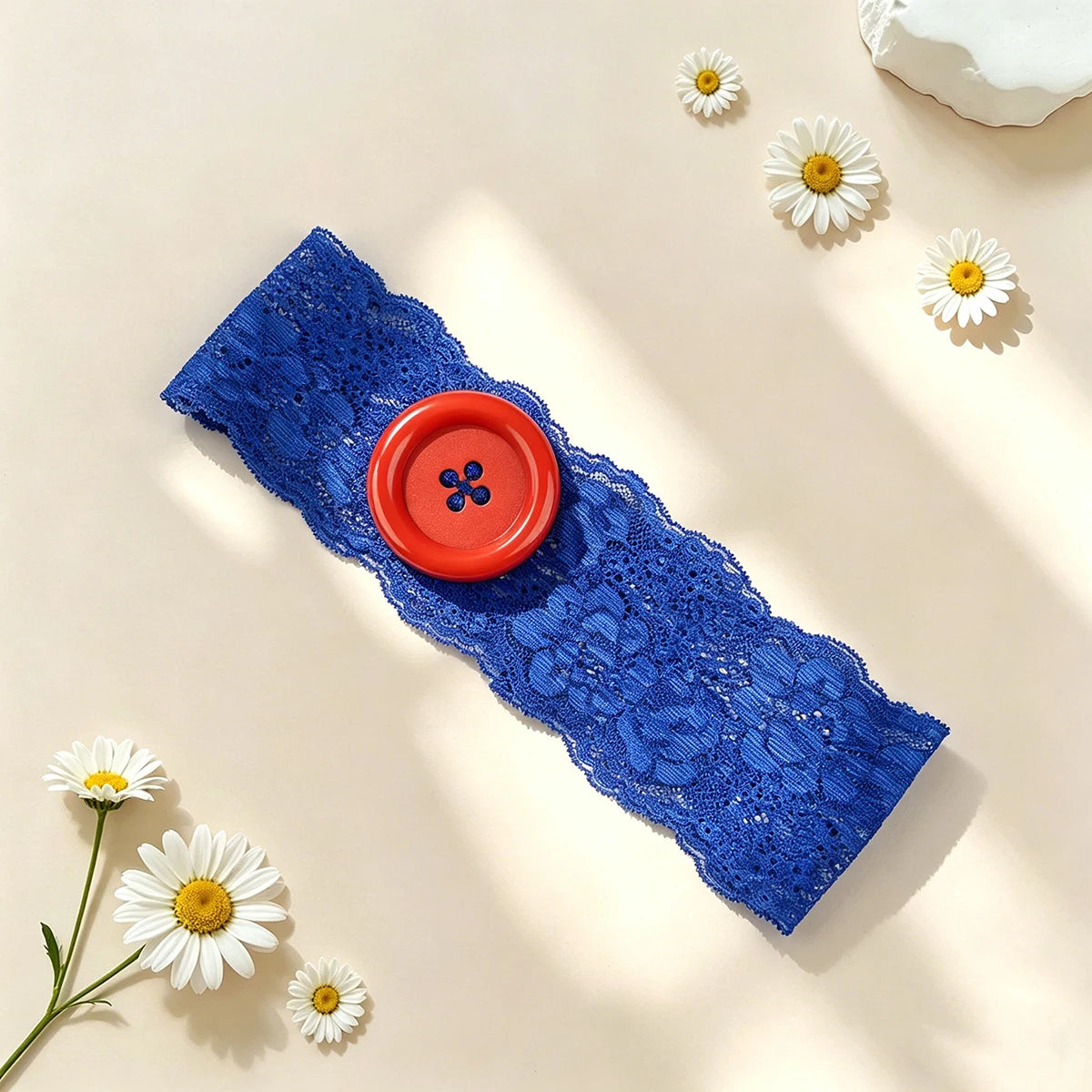 Kawaii Button Headband