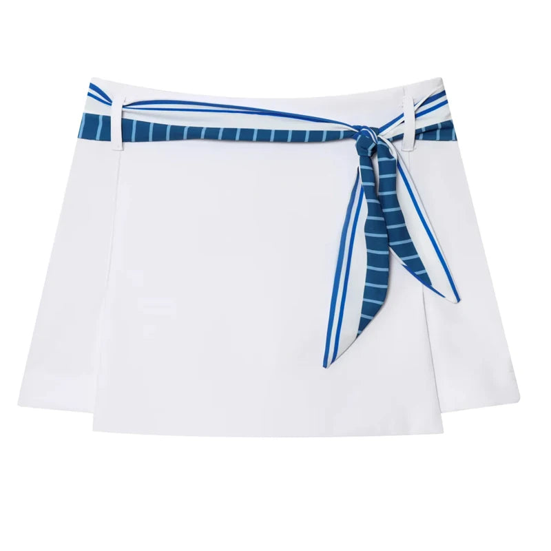 Y2K Women's Coastal Top & Skort Two Piece Set