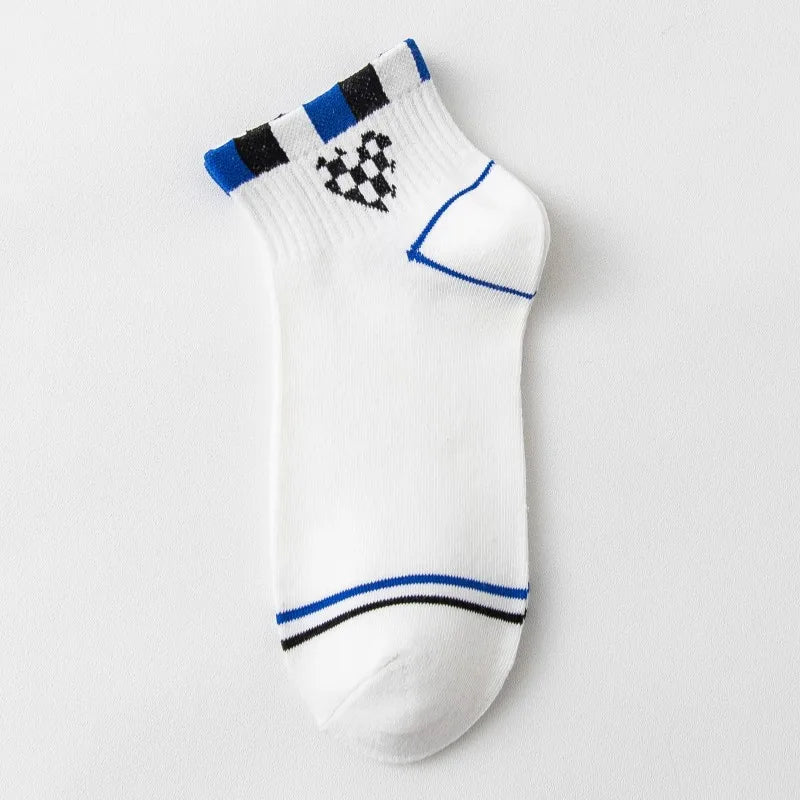 Spring Summer Cotton Color Short Ankle Socks