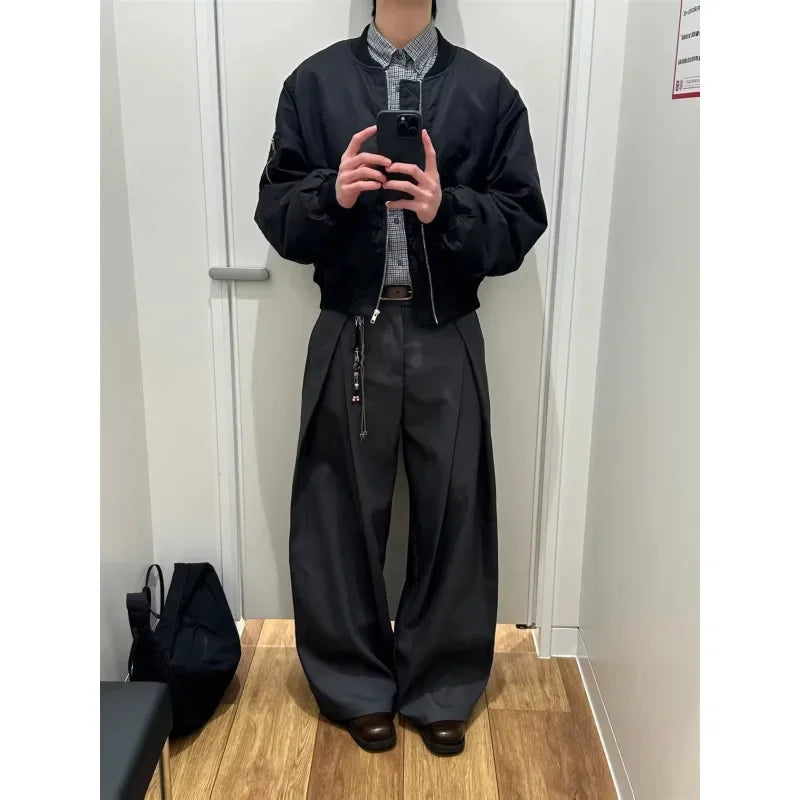 Wide Leg Deconstructed Jeans