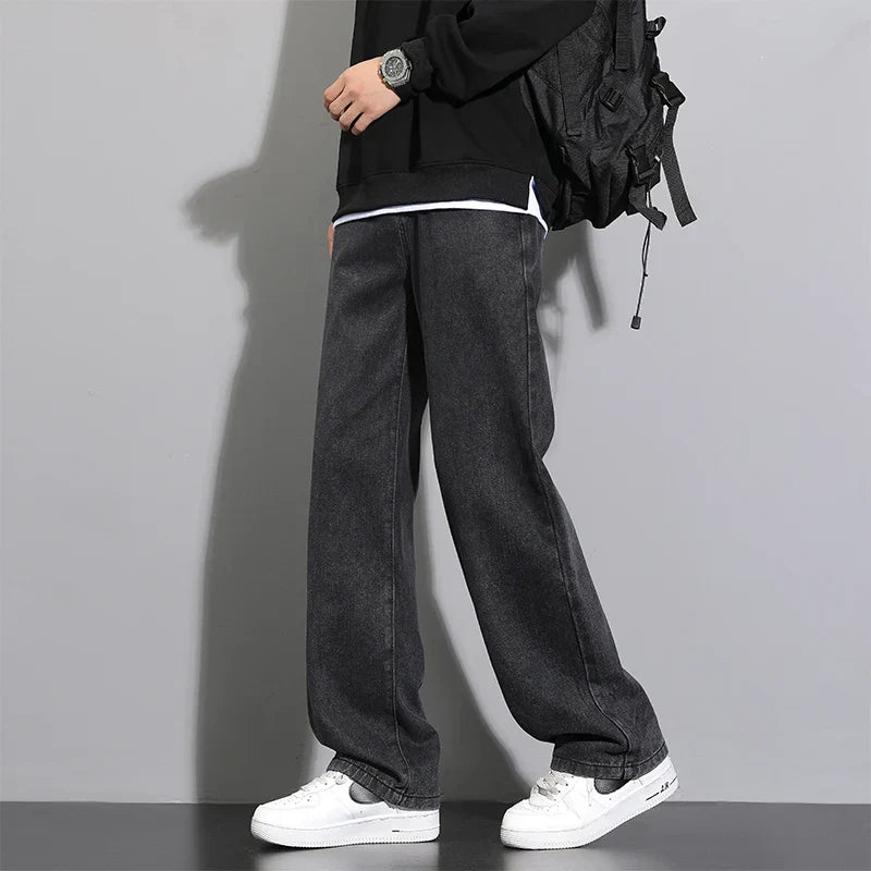 Soft Boy Korean Straight Leg Jeans