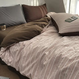 Cotton Colored Woven Jacquard Slanted Bed Sheet