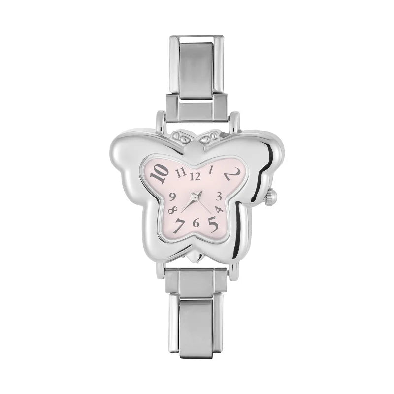 Italian Stainless Butterfly Watch