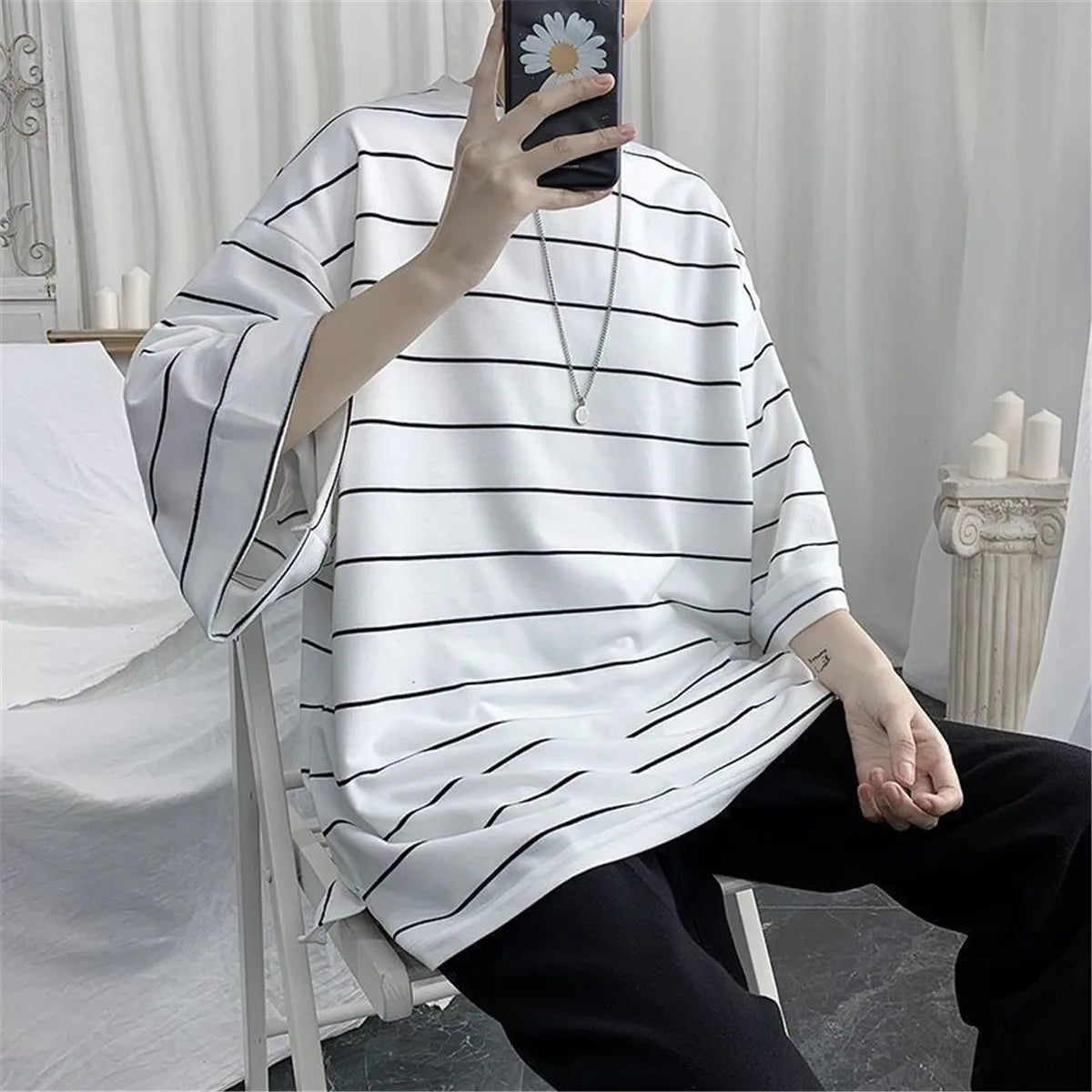 Summer Oversized Stripped T-shirt