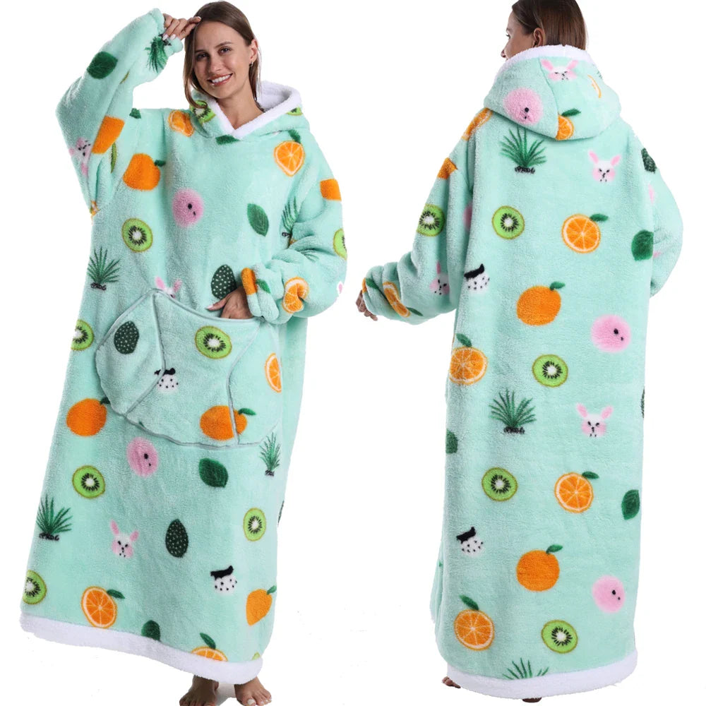 Cartoon Tragbare Homewear Pyjama-Decke