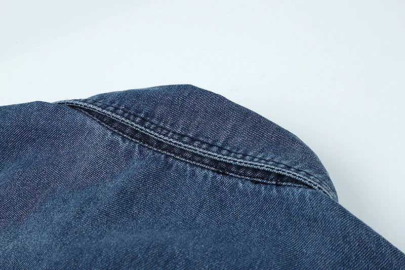 Vintage Denim Cowboy Long Sleeve Shirt