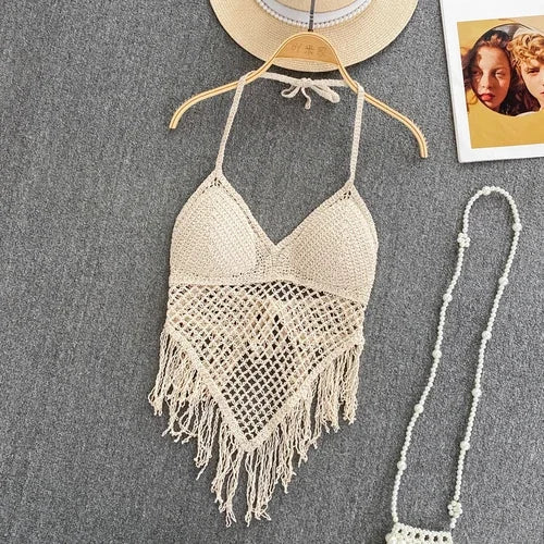 Camisetas de punto y tops estilo bohemio para mujer