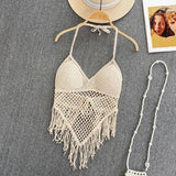 Camisetas de punto y tops estilo bohemio para mujer