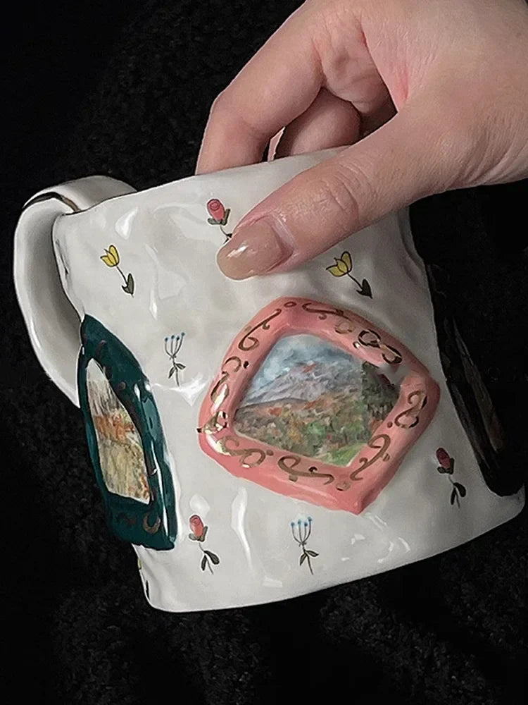 Retro Keramikbecher