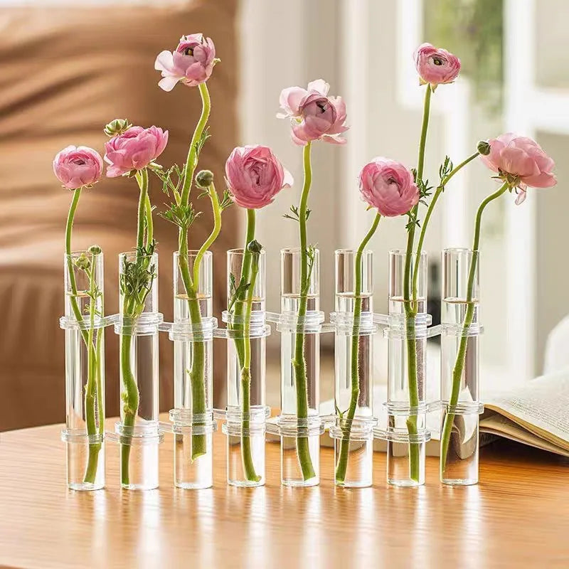 Test Tube Flower Vintage Vase