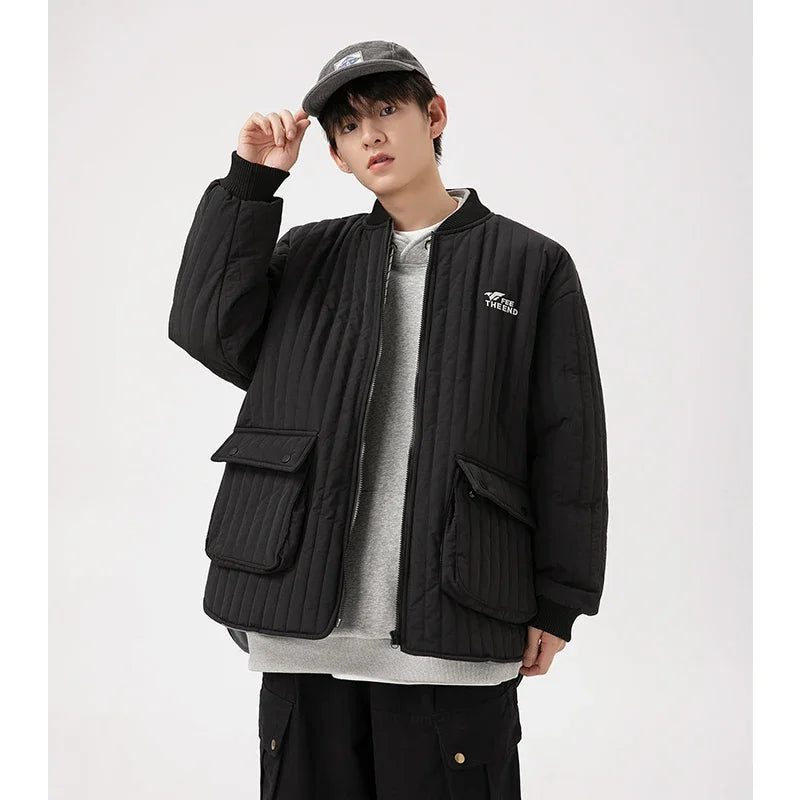 Pockets Vintage Cotton Windbreaker Jacket