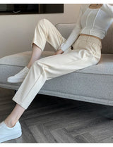 Corporate Girl Straight Leg High Waist Pants