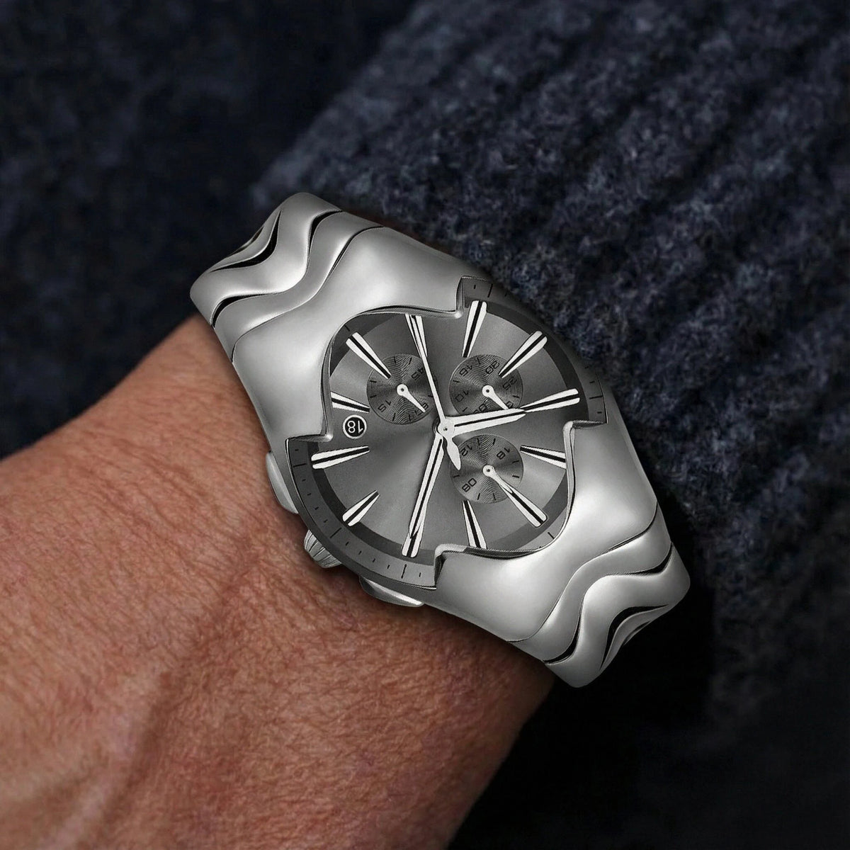 Barrel-shaped Luxury Men's Watch