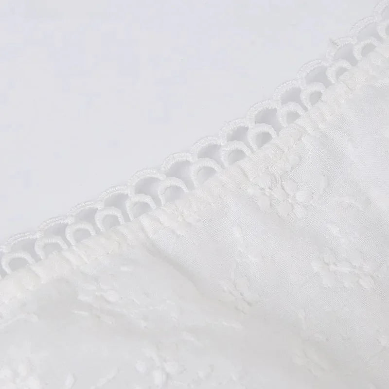 Coquette White Backless Top