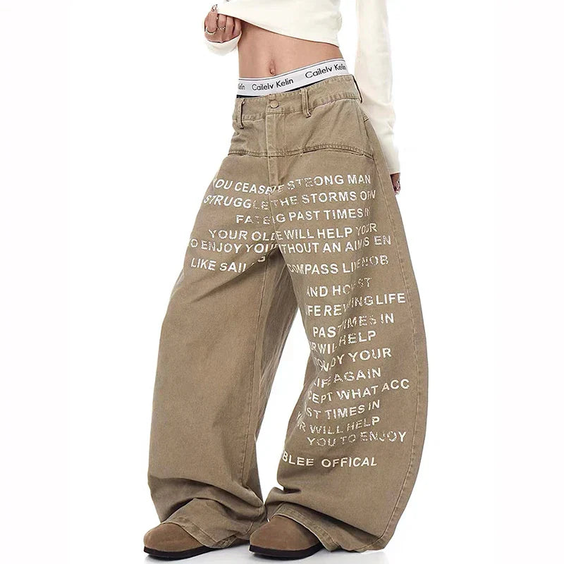 Y2K Baggy Khaki Jeans