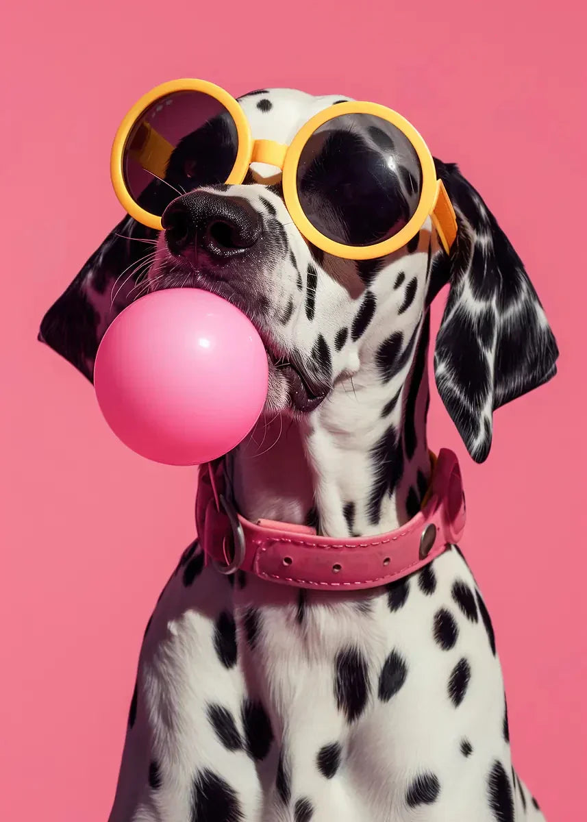 Colorful Funny Animal Blowing Posters