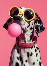 Colorful Funny Animal Blowing Posters