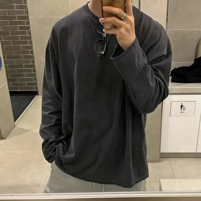 Casual Stylish Korean Solid Color T-Shirt