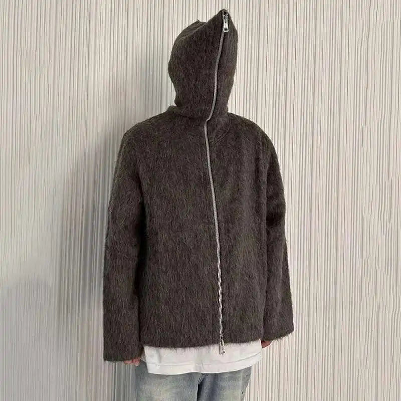 American Style Hooded Zipper Sweater