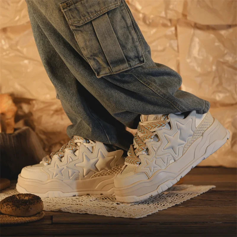 Star Retro Platform School Sneakers