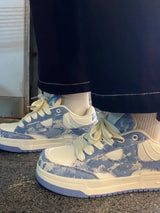 Color Blocked Elevated Casual School Sneakers