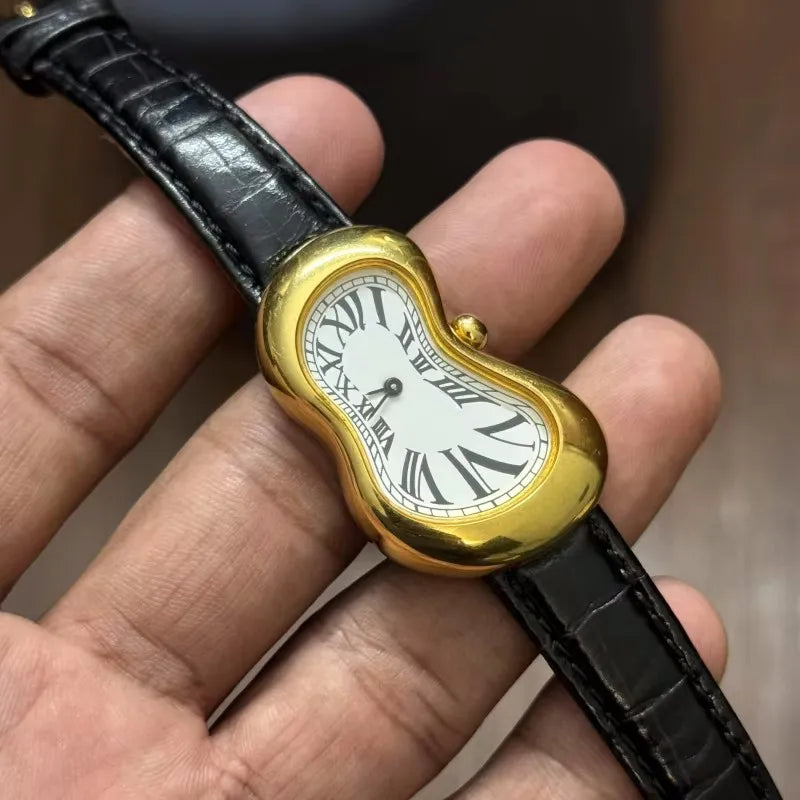 Melting Twisted High Quality Leather Watch