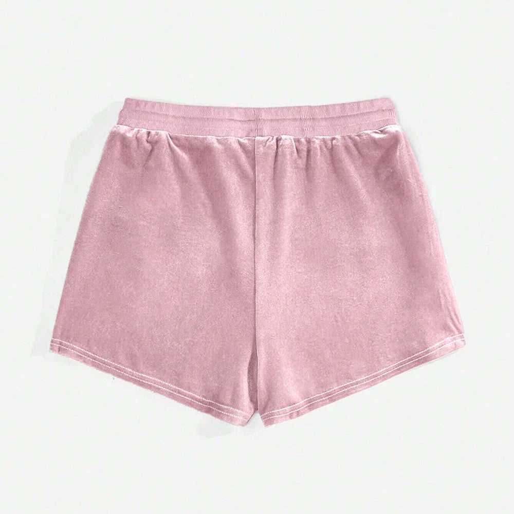 Diamond Drawstring Slim Fit Korean Shorts