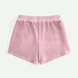 Diamond Drawstring Slim Fit Korean Shorts