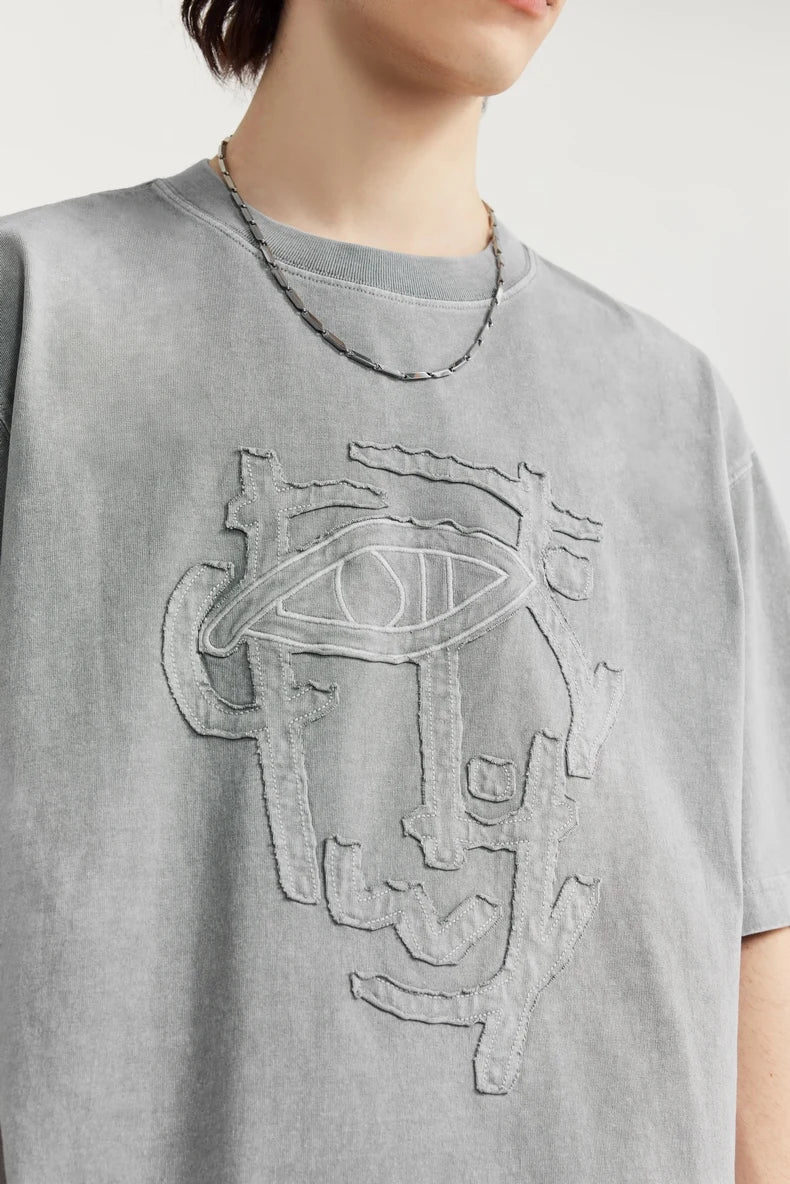 Washed Texture Y2K T-Shirt