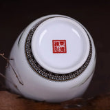 Vintage Traditional Flower Ceramic Vase Chinese