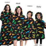 Family Oversize Sherpa Blanket Hoodie