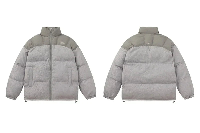 Patchwork Thick Cyberpunk Puffer Jacket
