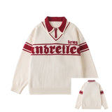 Athletic Oversized Knitted Sweater