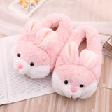 Cute Rabbit Fluffy Plush Slippers